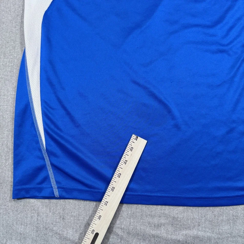 Adidas Shirt Mens‎ Extra Large Blue White Climalite Athletic Performance Tee XL